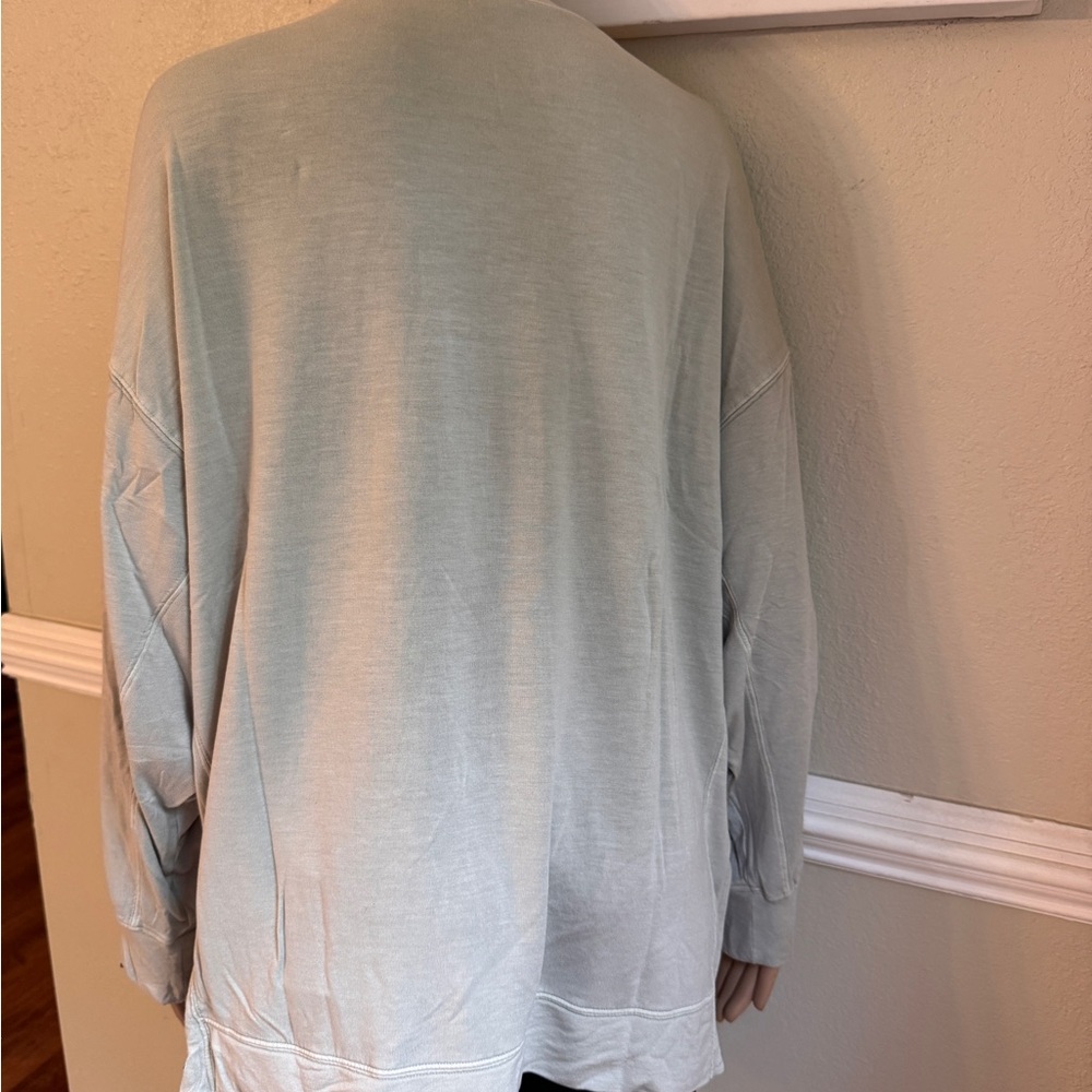 Joy lab Pale green Sleeve Sweatshirt medium - Picture 3 of 7